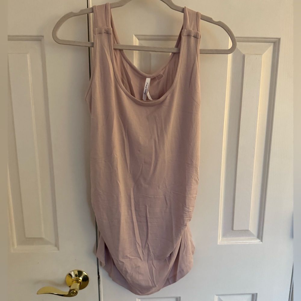 NWT Seraphine Aniza Maternity and Nursing Tank Top in Blush Size Large